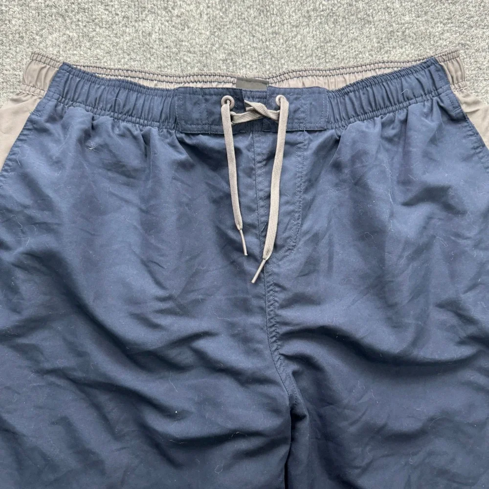 Nike Mens XXL Navy Blue Colorblock Swim Trunks Mesh Lined NESS8512‎ SU25788